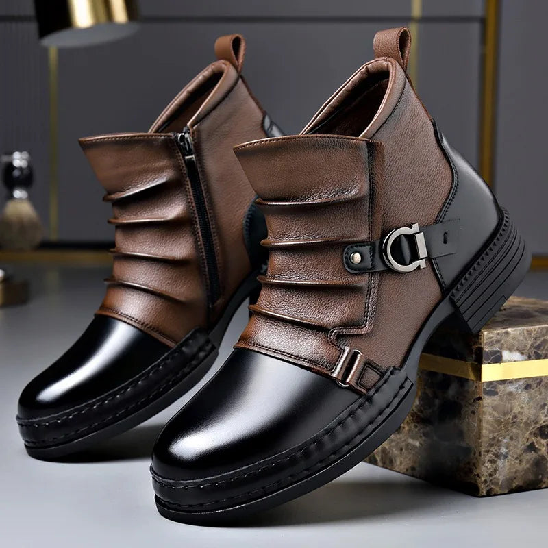 Herren Stiefeletten aus echtem Leder