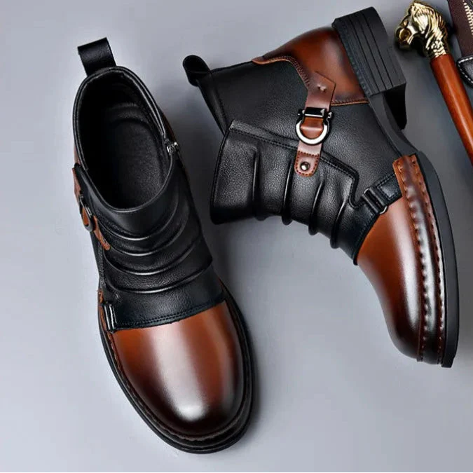 Herren Stiefeletten aus echtem Leder